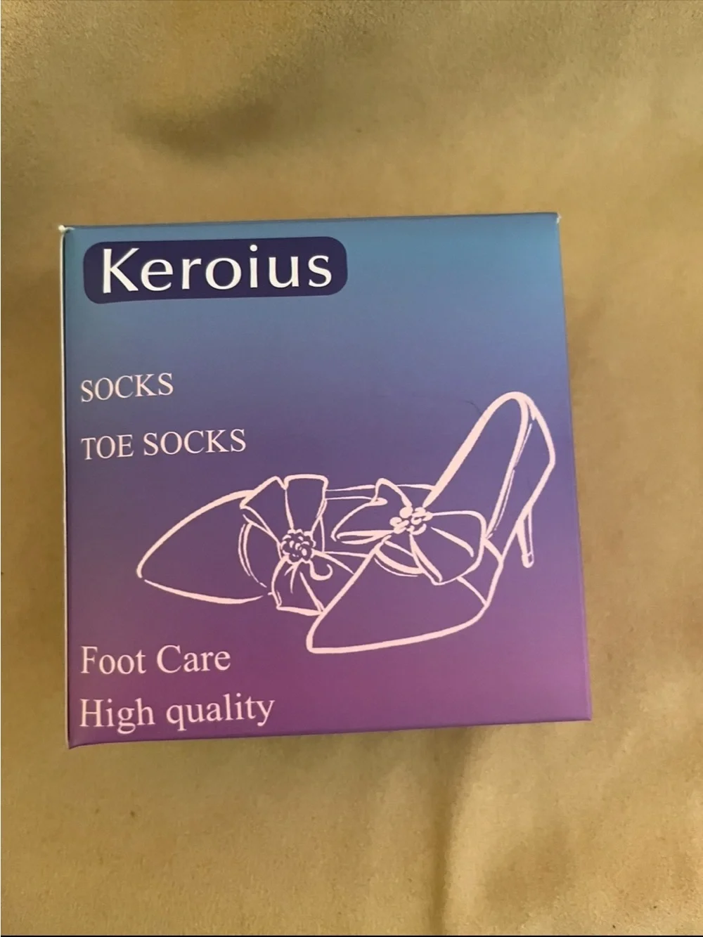 Kerious 5 Pack Honeycomb Toe Socks